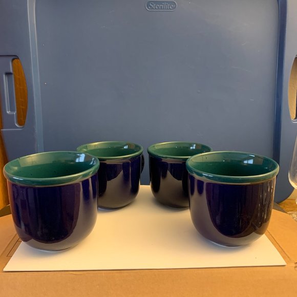 4 TIENSHAN MUGS GREEN & BLUE - Picture 4 of 5